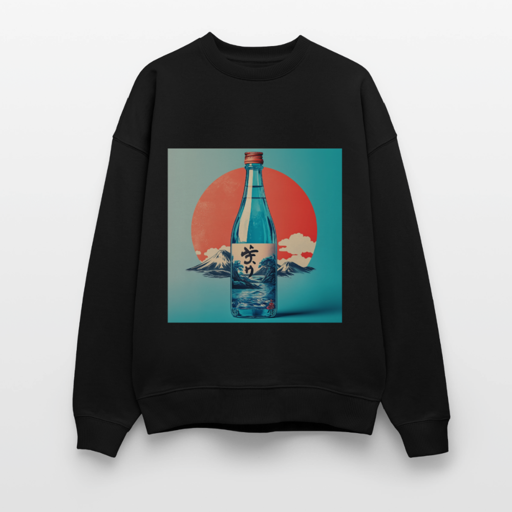 Stillhet i glas, Ekologisk oversizetröja RADDER unisex från Stanley/Stella - svart
