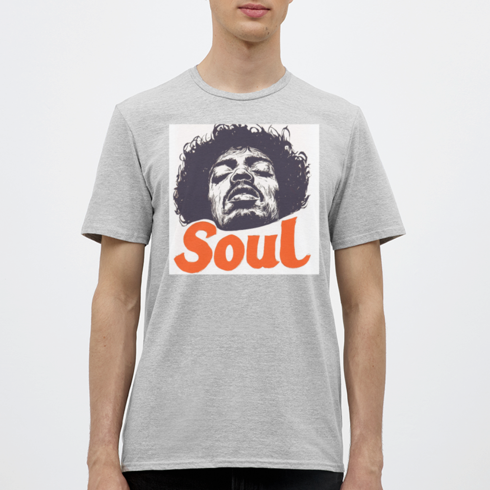 Kärlek, frihet och rättvisa, T-shirt herr - gråmelerad