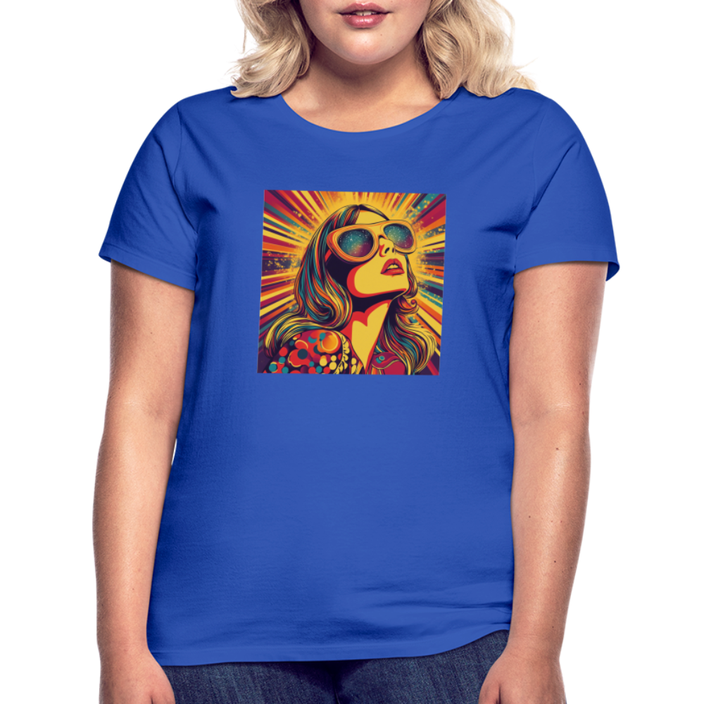 Disco Fever, T-shirt dam - royalblå