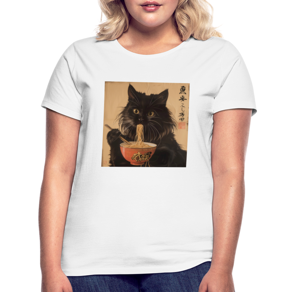 Kejsarens Katt och Ramens Hemlighet, T-shirt dam - vit