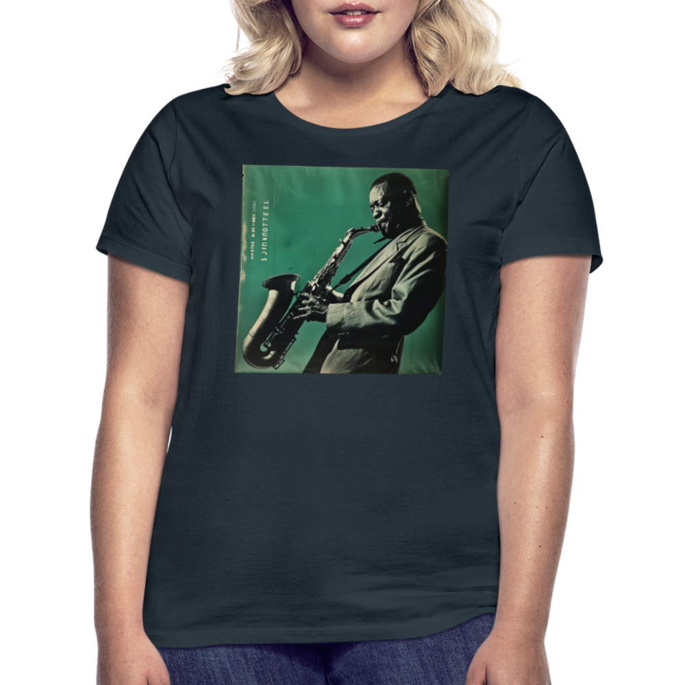 Nattens Toner i New York, T-shirt dam - marinblå