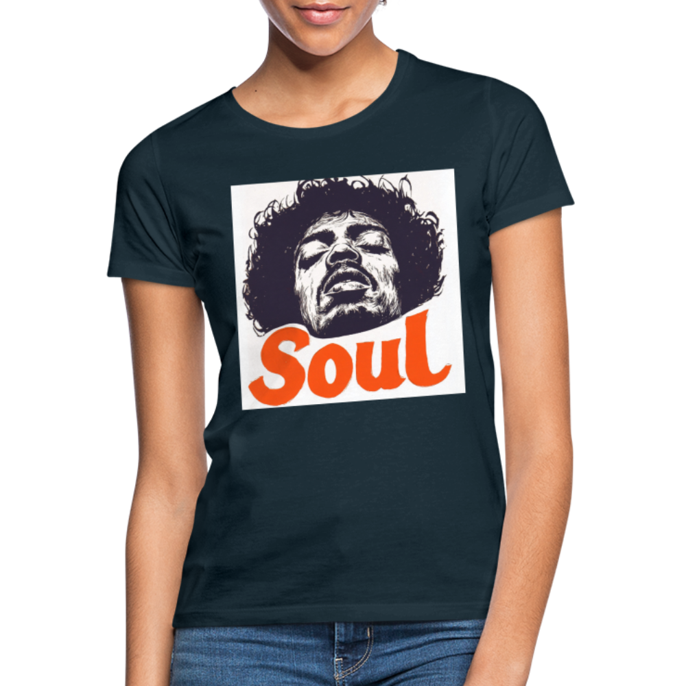 Soul, T-shirt dam - marinblå