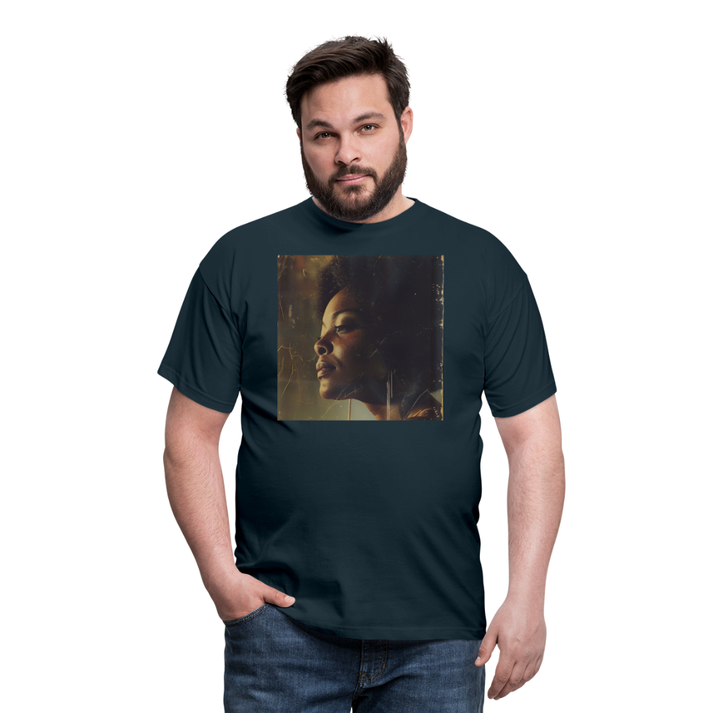 Echoes of Blue, T-shirt herr - marinblå