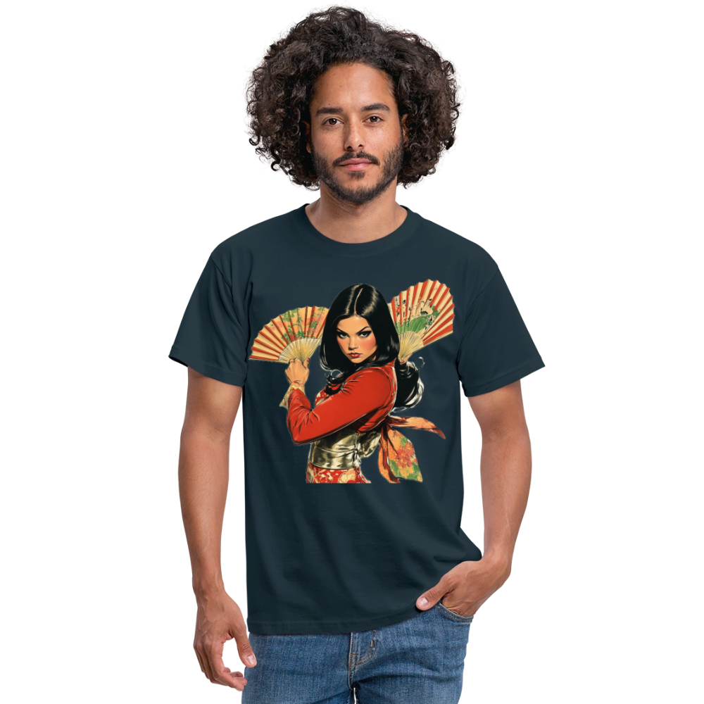 Dansen med Solfjädrar: Vindens krigare, T-shirt herr - marinblå