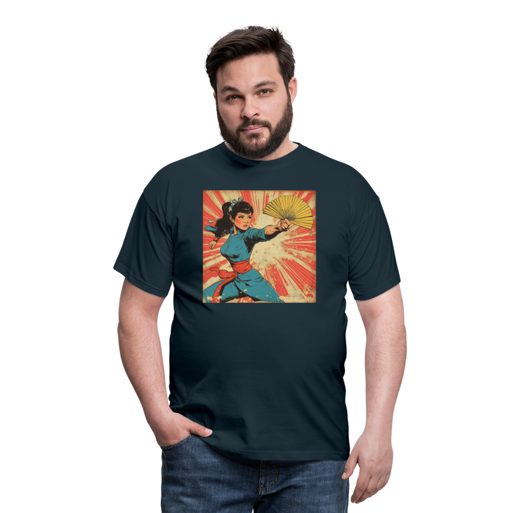 Solfjädern, T-shirt herr - marinblå
