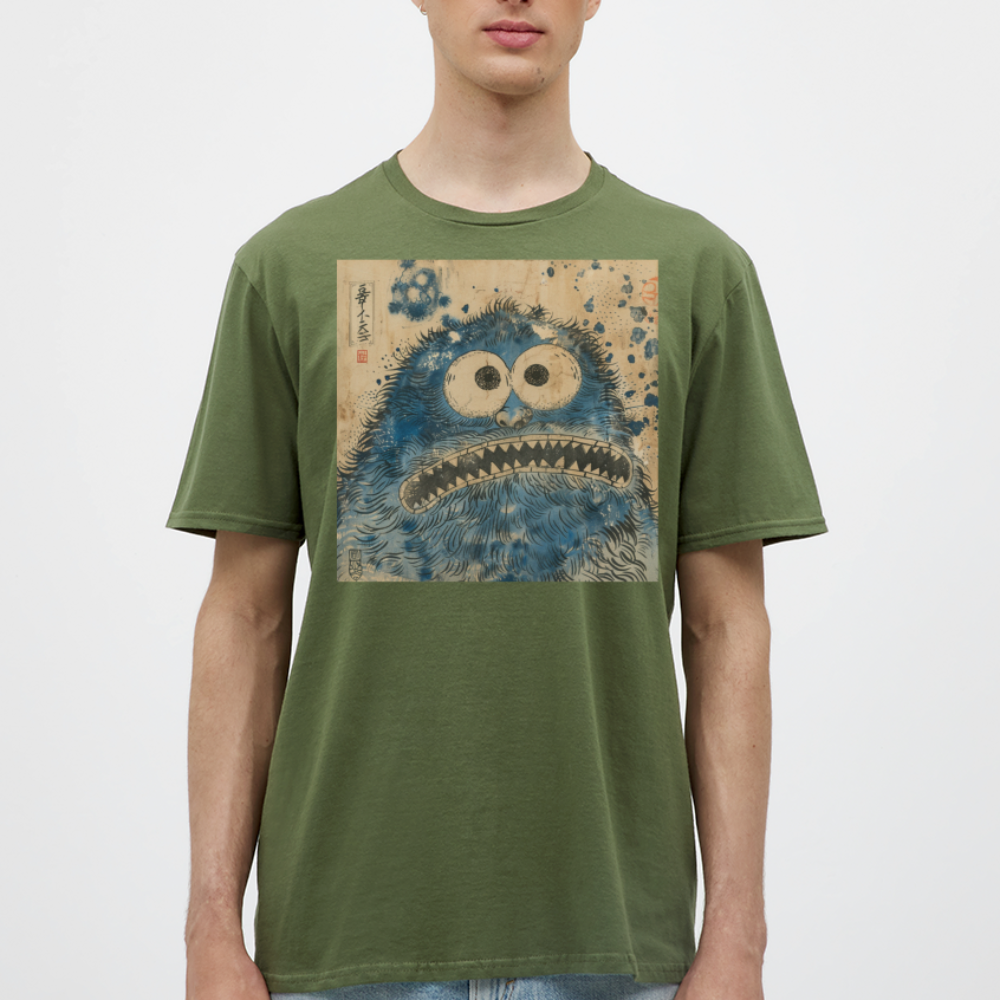 Uramiko ramlar i floden, T-shirt herr - Militärgrön