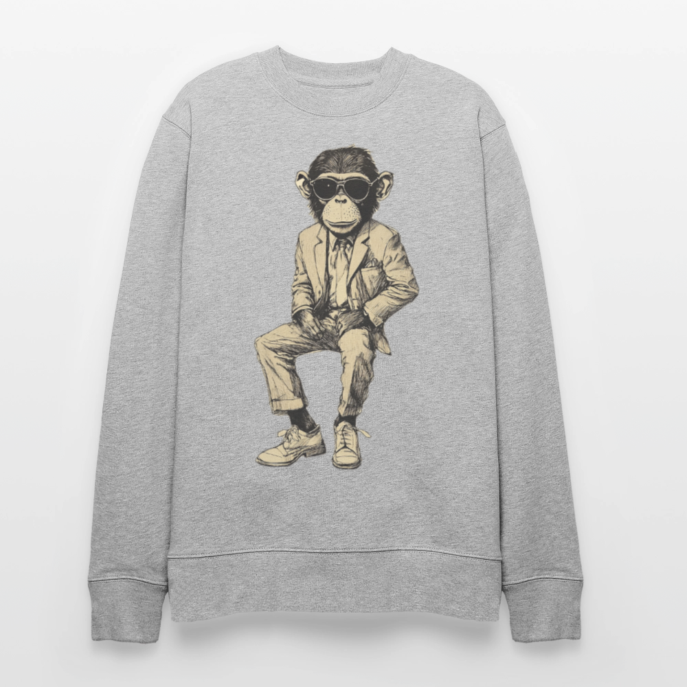 Mod Monkey, Ekologisk sweatshirt CHANGER unisex från Stanley/Stella - gråmelerad