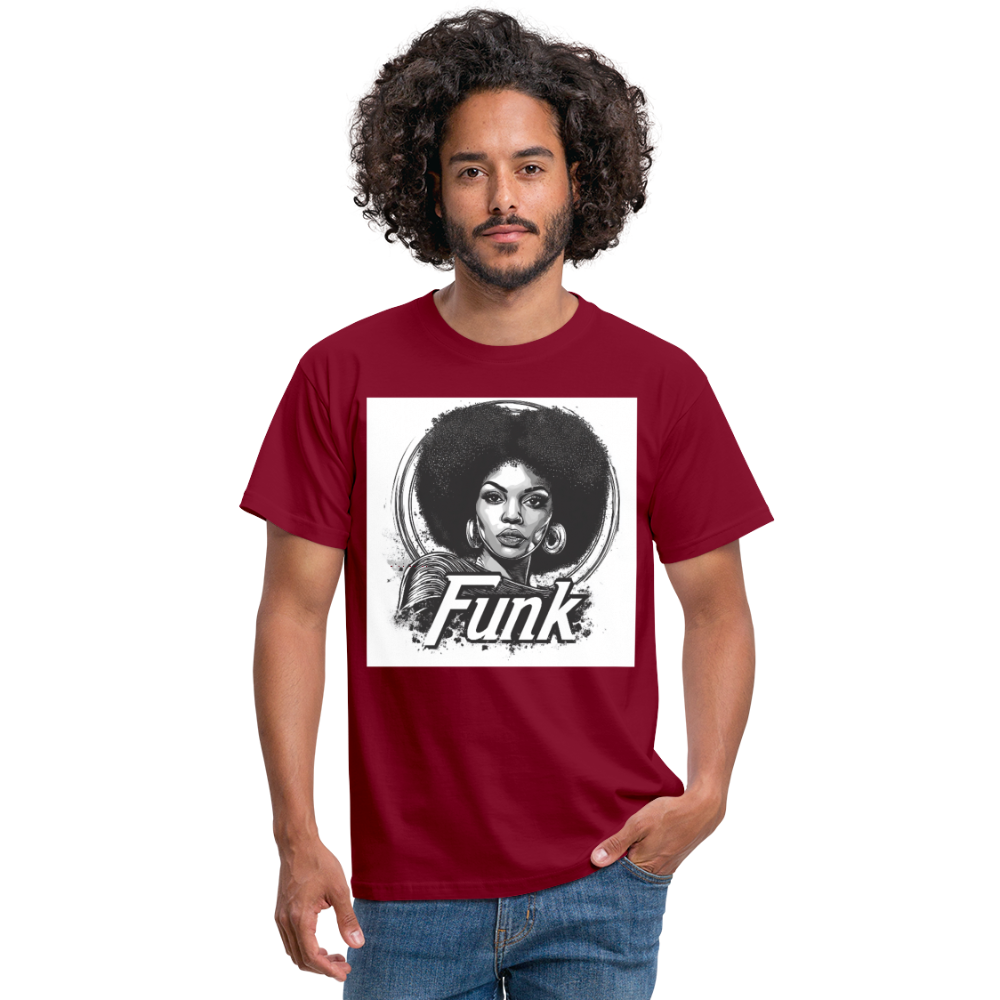 Funk Queen: Power in Motion, T-shirt herr - tegelröd