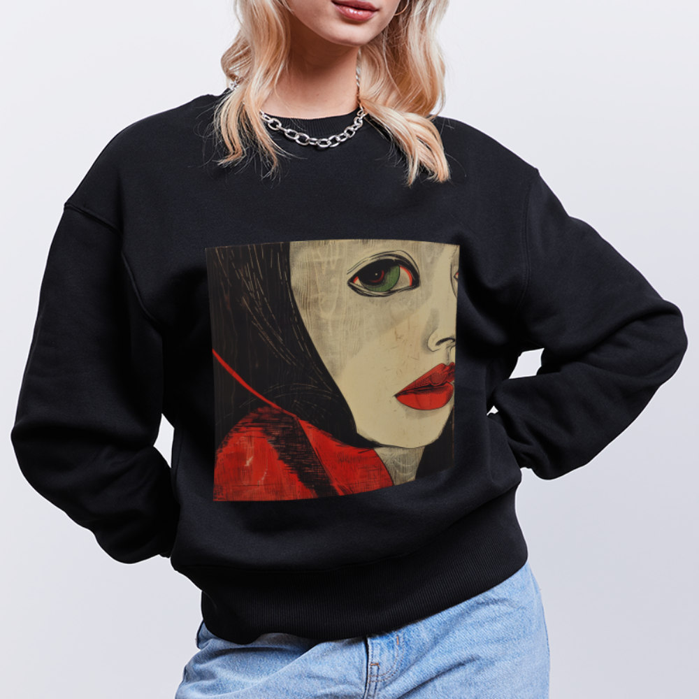 Fiskarfruns öga, Ekologisk oversizetröja RADDER unisex från Stanley/Stella - svart