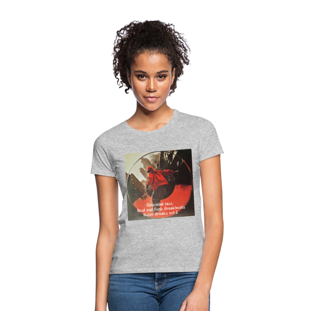 Super Breaks vol 2, T-shirt dam - gråmelerad