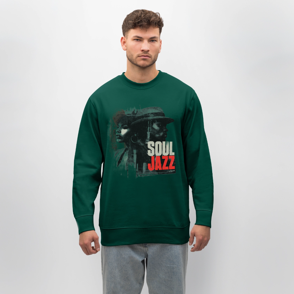 Soul Jazz Experience, Ekologisk sweatshirt CHANGER unisex från Stanley/Stella - skogsgrön