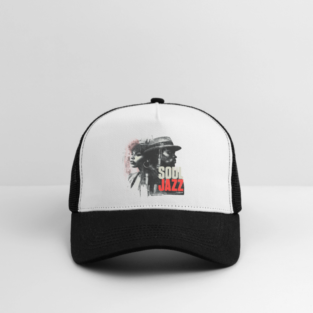 Soul Jazz Experience, Trucker Cap - vit/svart