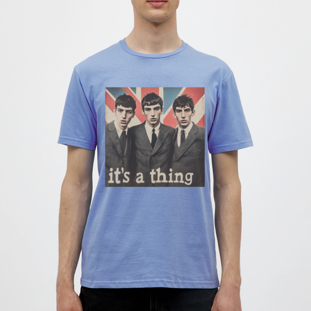 British, Bold & Unapologetic, T-shirt herr - carolina blue