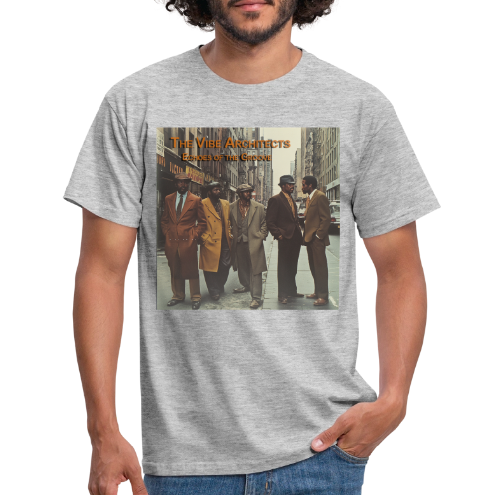The Vibe Architects, T-shirt herr - gråmelerad