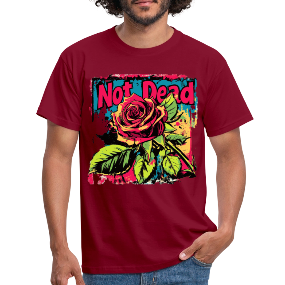 Den Eviga Rosen, T-shirt herr - tegelröd