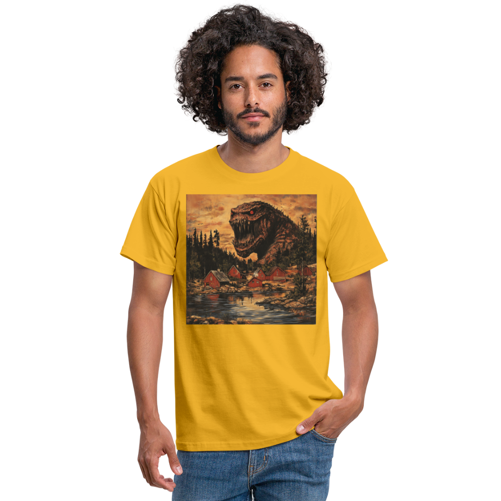 När Draken Vaknade vid Siljan, T-shirt herr - gul