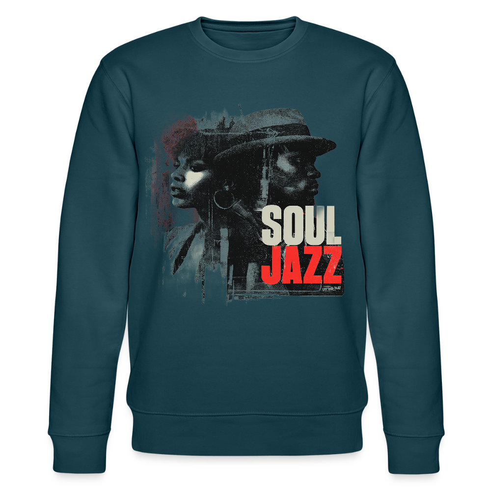 Soul Jazz Experience, Ekologisk sweatshirt CHANGER unisex från Stanley/Stella - mörk petrol