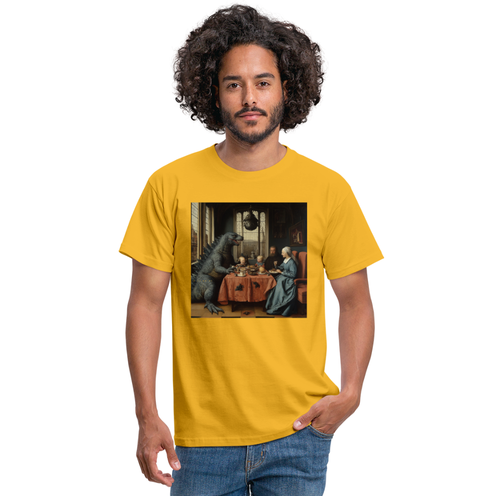 Familjens Fest med Gäst,T-shirt herr - gul