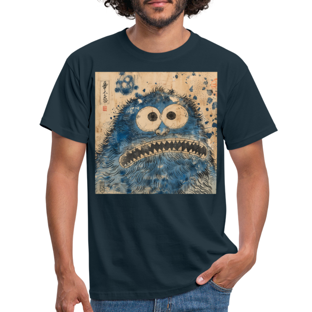 Uramiko ramlar i floden, T-shirt herr - marinblå