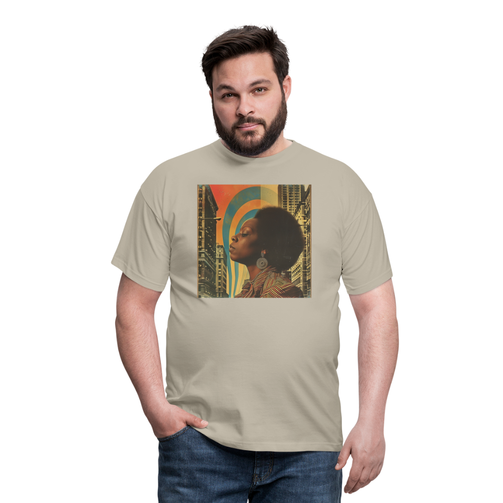 Jazz in the Moonlight, T-shirt herr - sandbeige
