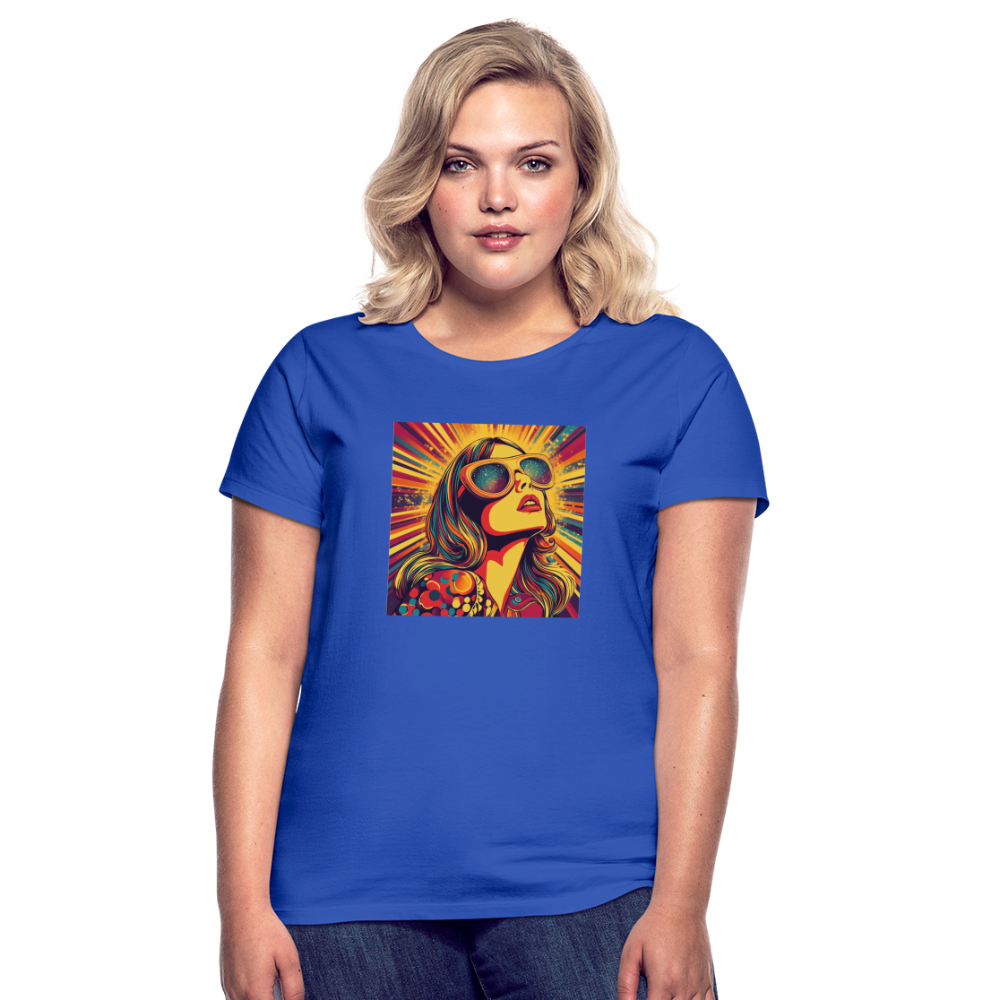 Disco Fever, T-shirt dam - royalblå