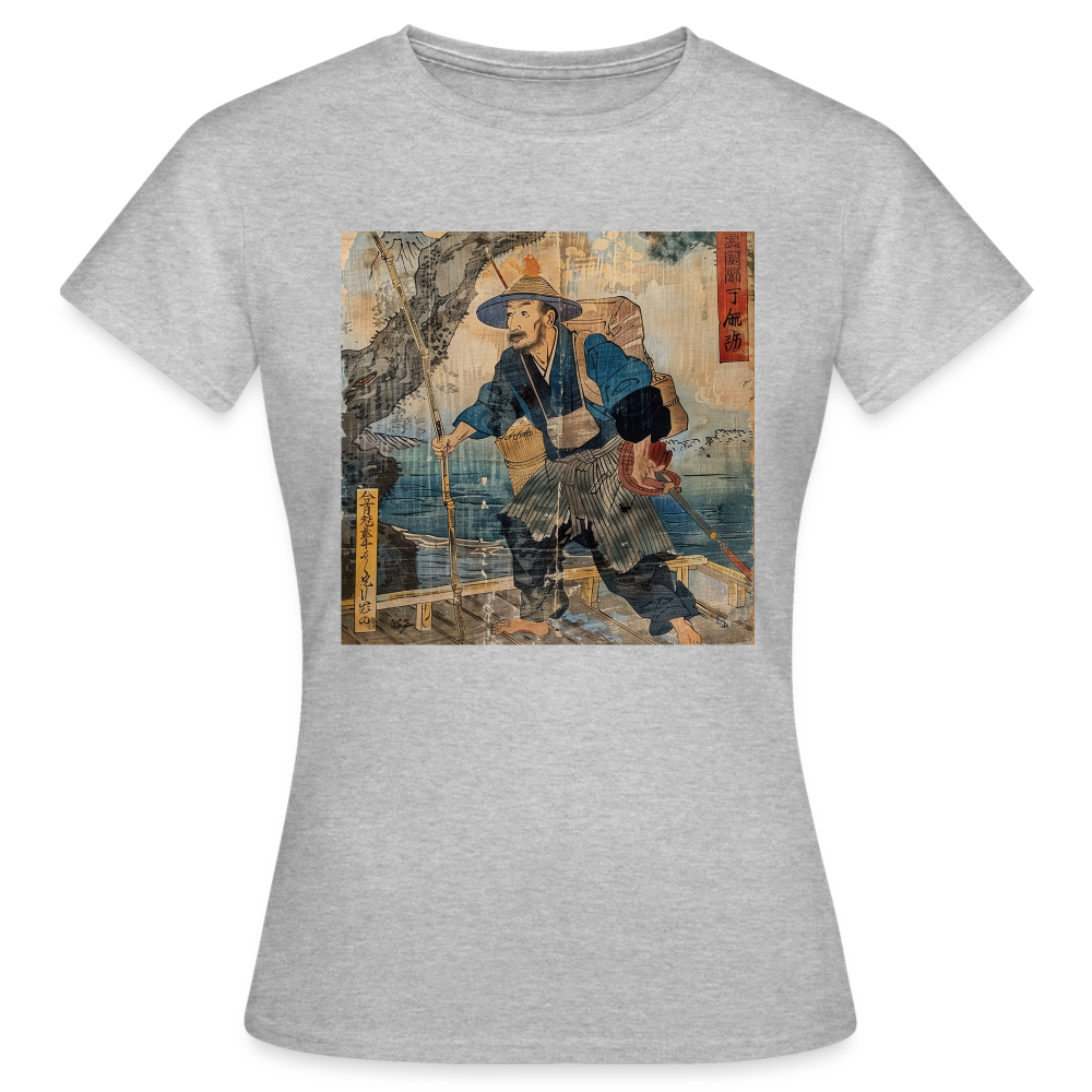 Fiskaren som bytte karriär, T-shirt dam - gråmelerad