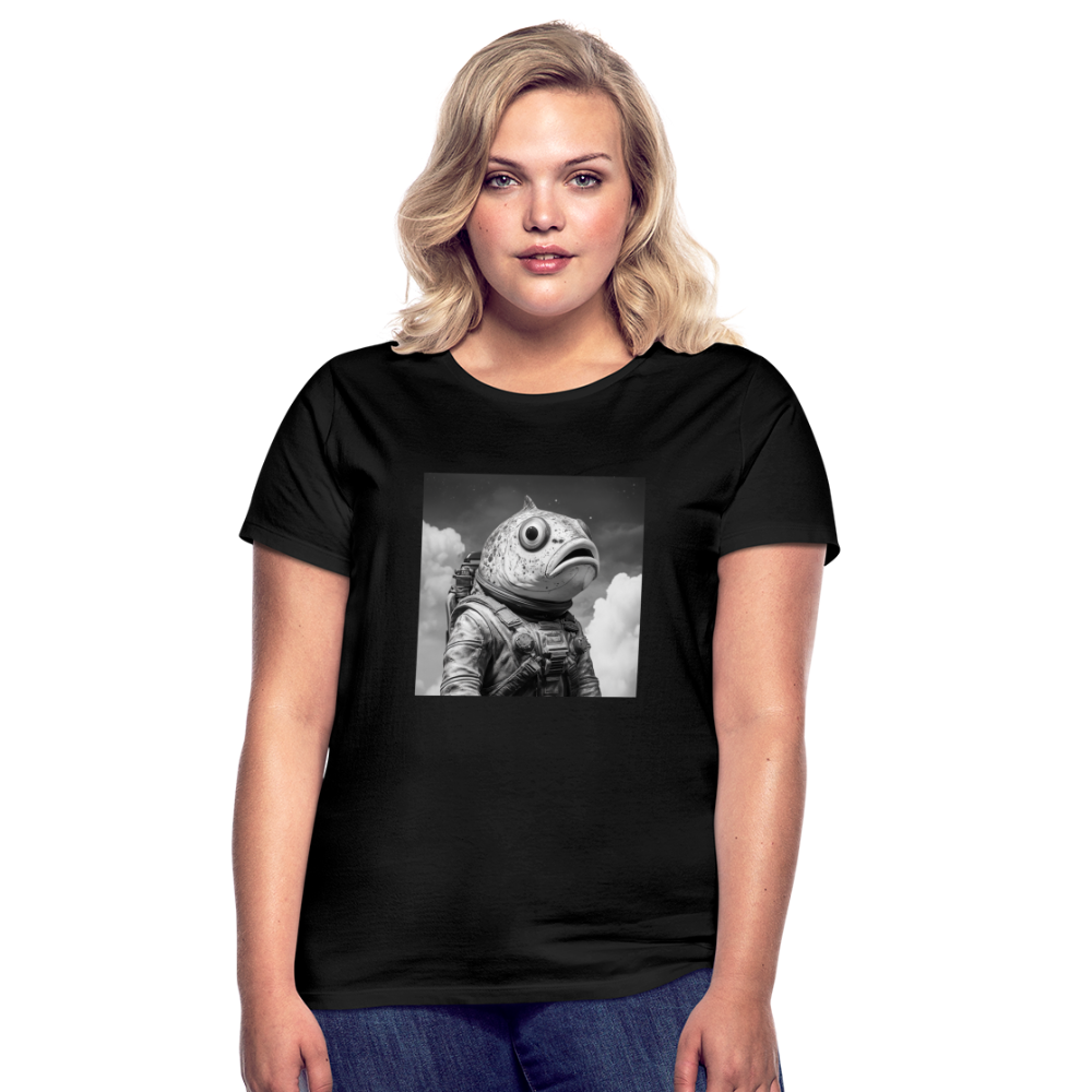 En ensam simtur i universum, T-shirt dam - svart