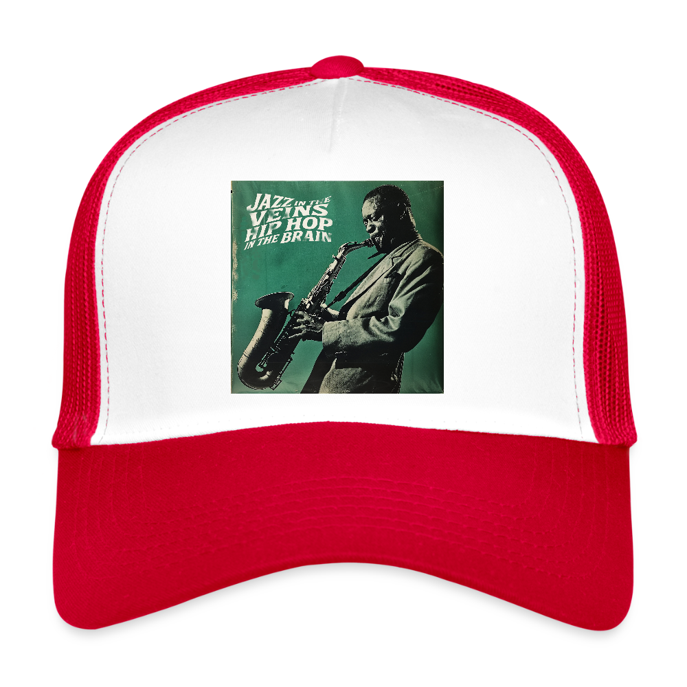 Groove in the Mind, Trucker Cap - vit/röd