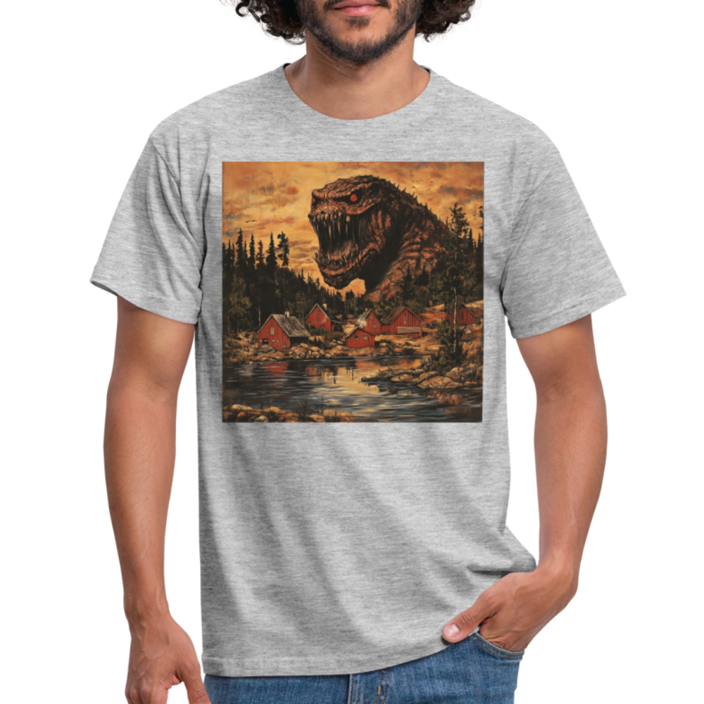 När Draken Vaknade vid Siljan, T-shirt herr - gråmelerad