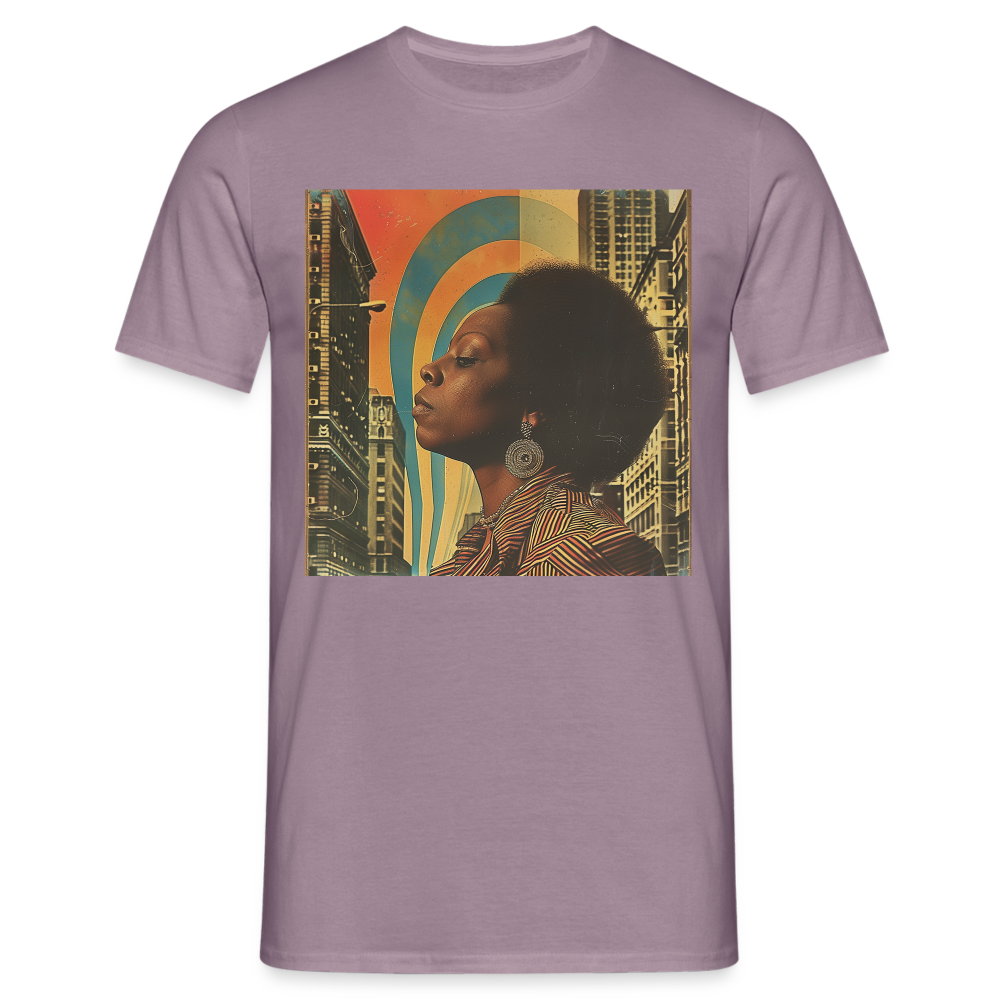 Jazz in the Moonlight, T-shirt herr - lilagrå
