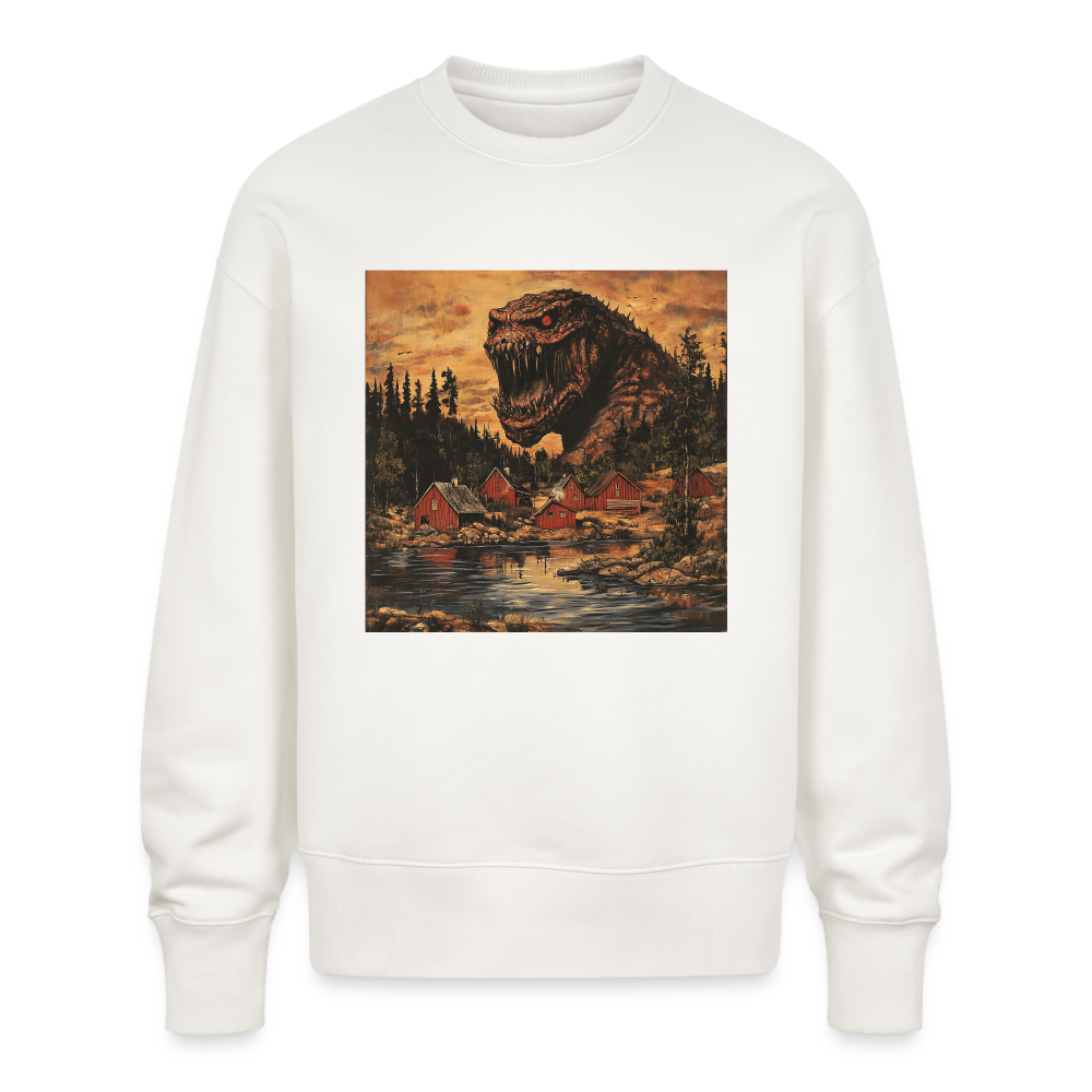 När Draken Vaknade vid Siljan, Ekologisk oversizetröja RADDER unisex från Stanley/Stella - OFF WHITE