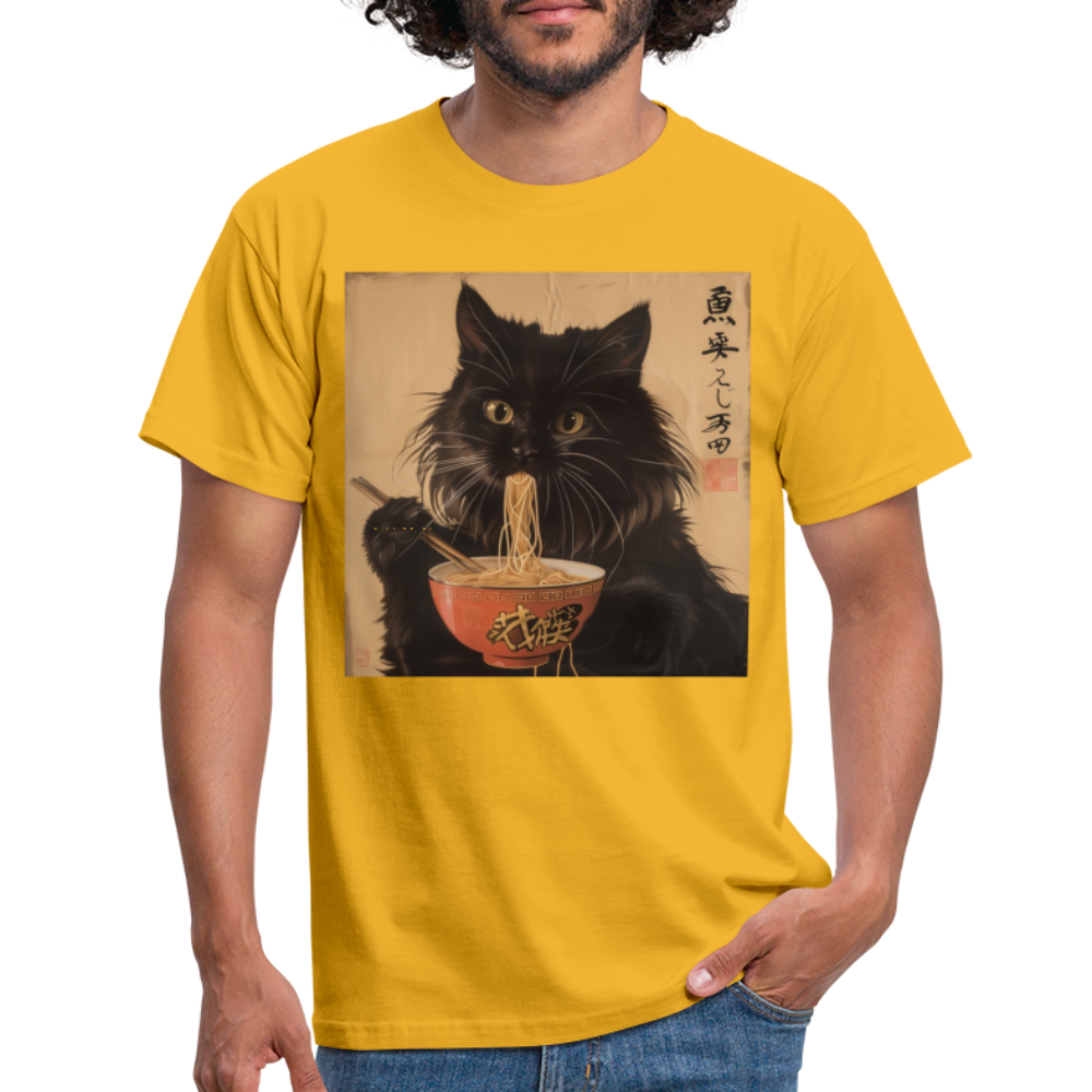 Kejsarens Katt och Ramens Hemlighet, T-shirt herr - gul