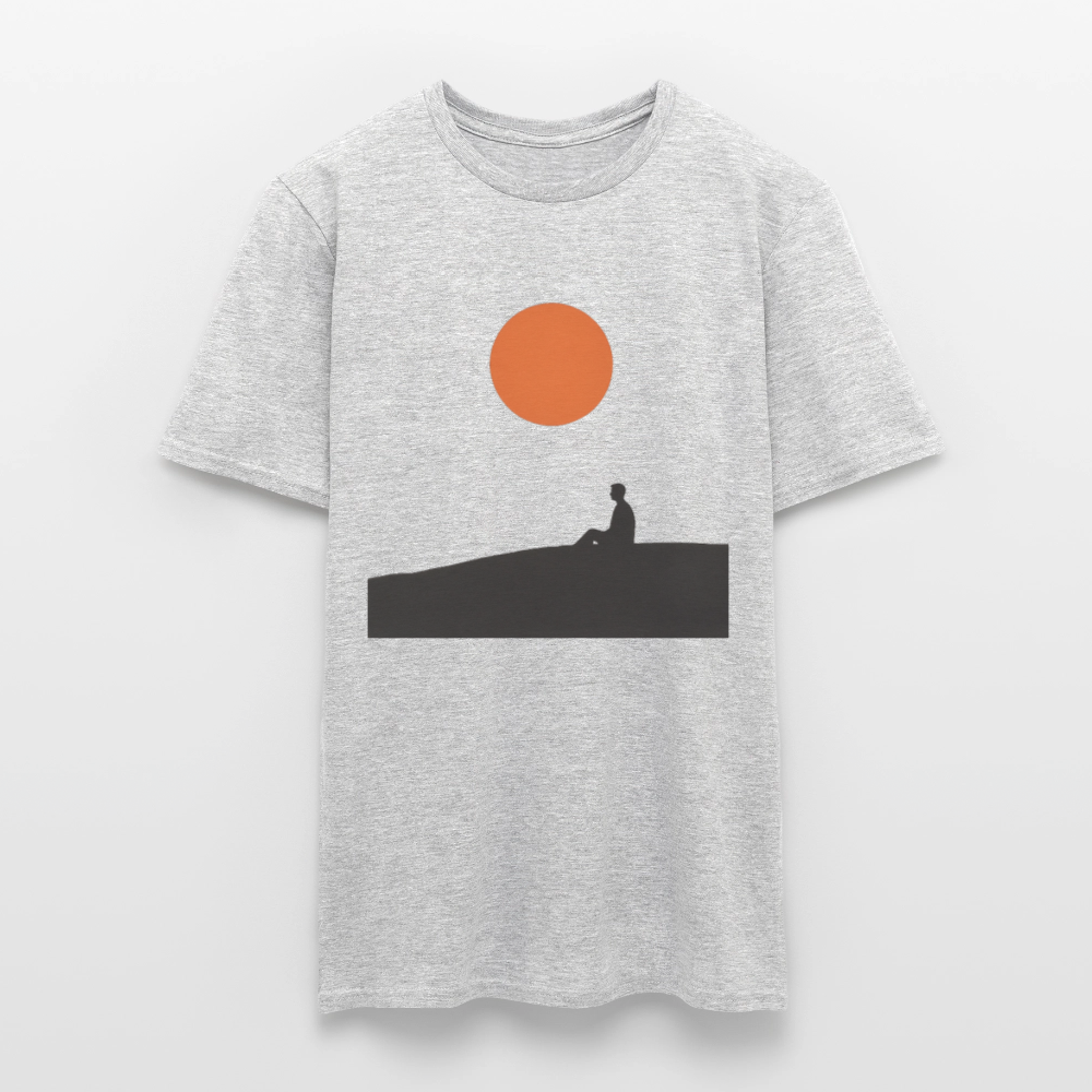 Under the sun, T-shirt unisex - gråmelerad