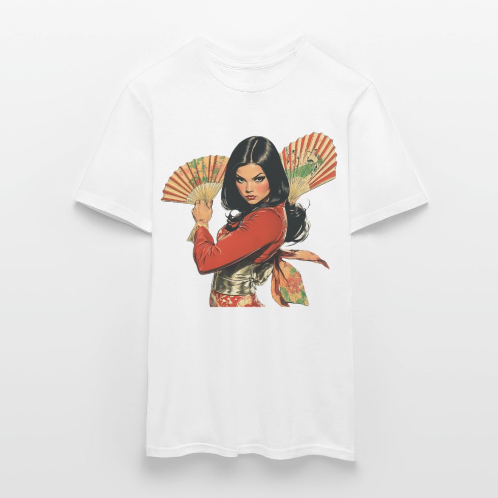 Dansen med Solfjädrar: Vindens krigare, T-shirt herr - vit