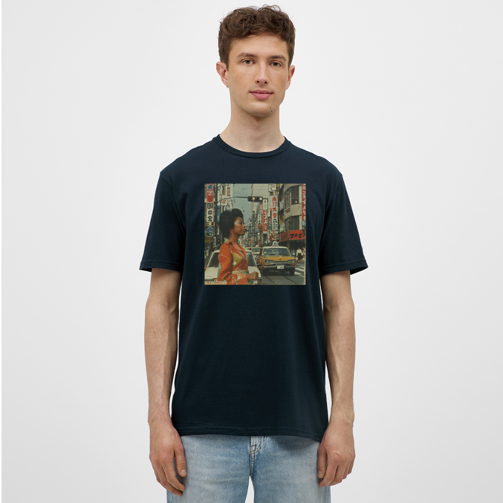 Yumi Sakamoto, T-shirt herr - marinblå