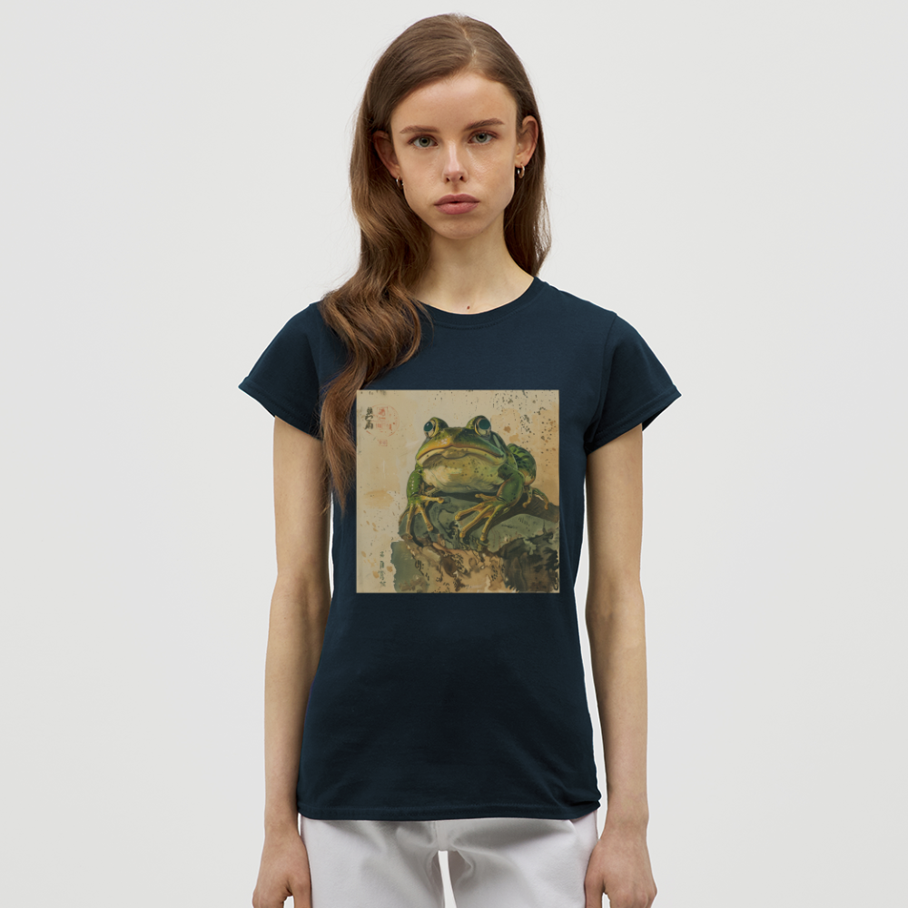 Grodan i Skymningen, T-shirt dam - marinblå