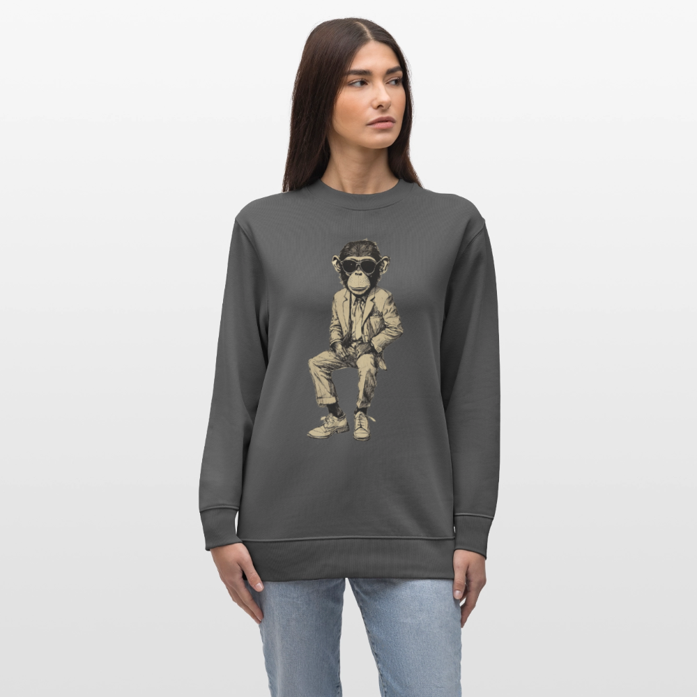 Mod Monkey, Ekologisk sweatshirt CHANGER unisex från Stanley/Stella - kolgrå