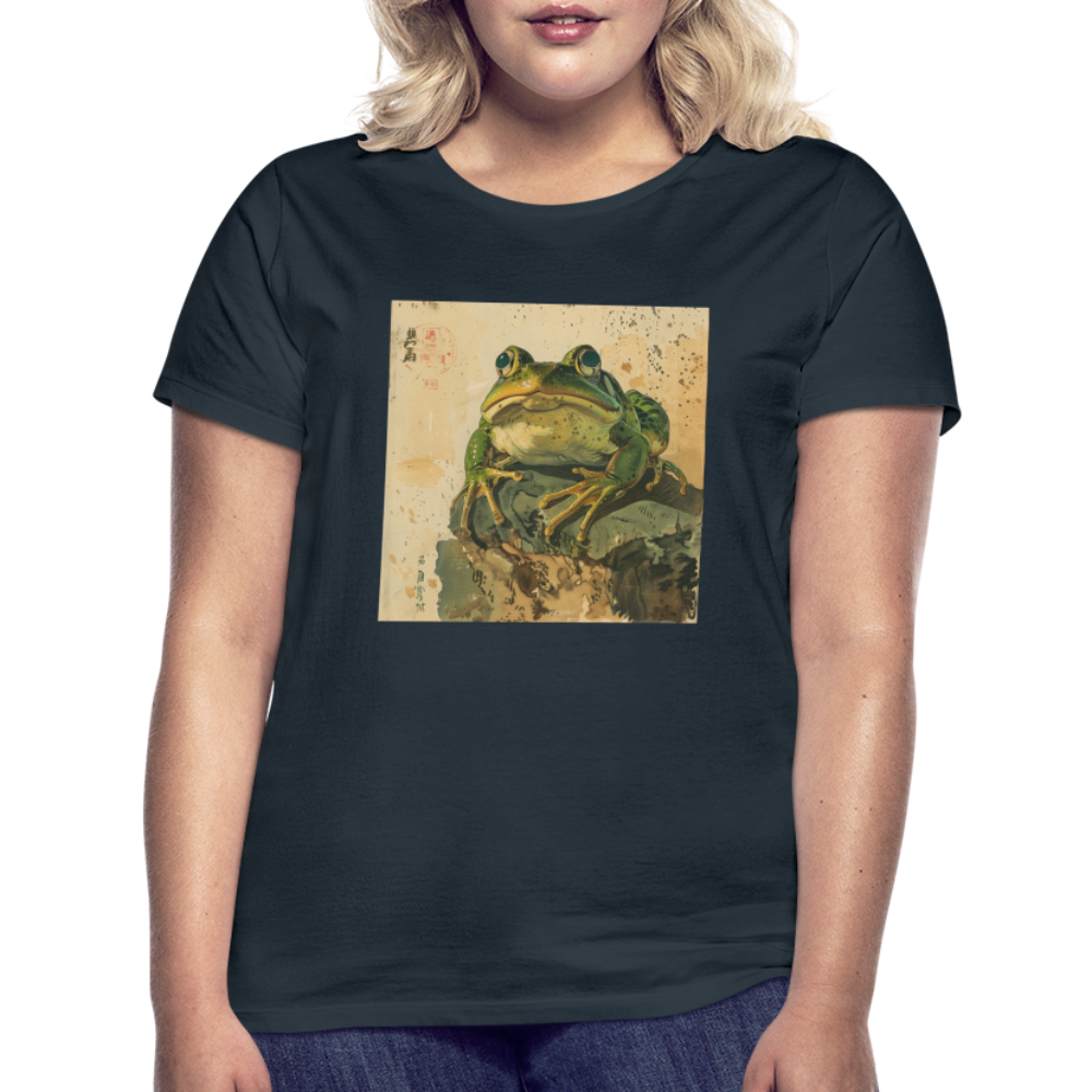 Grodan i Skymningen, T-shirt dam - marinblå