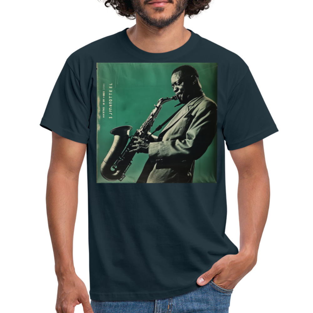 Nattens Toner i New York, T-shirt herr - marinblå