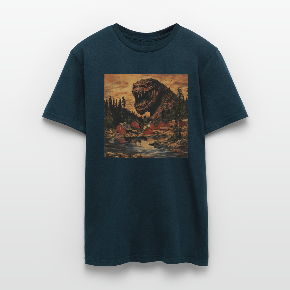 När Draken Vaknade vid Siljan, T-shirt herr - marinblå
