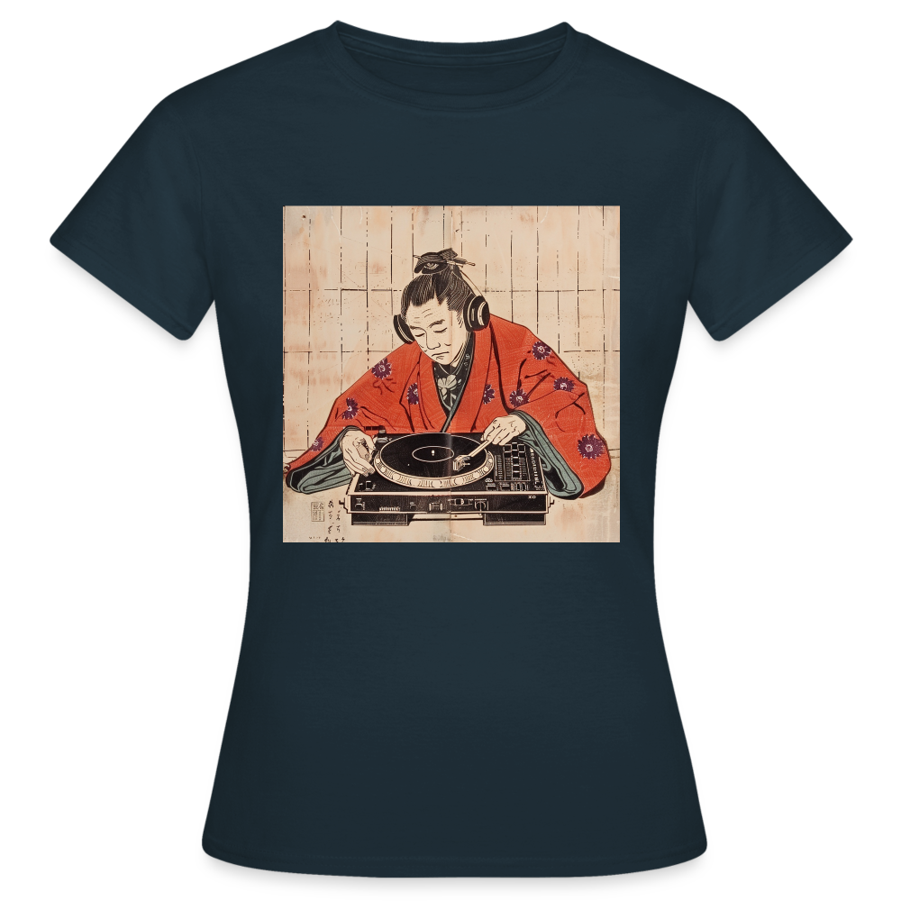 Echo från Edo, T-shirt dam - marinblå