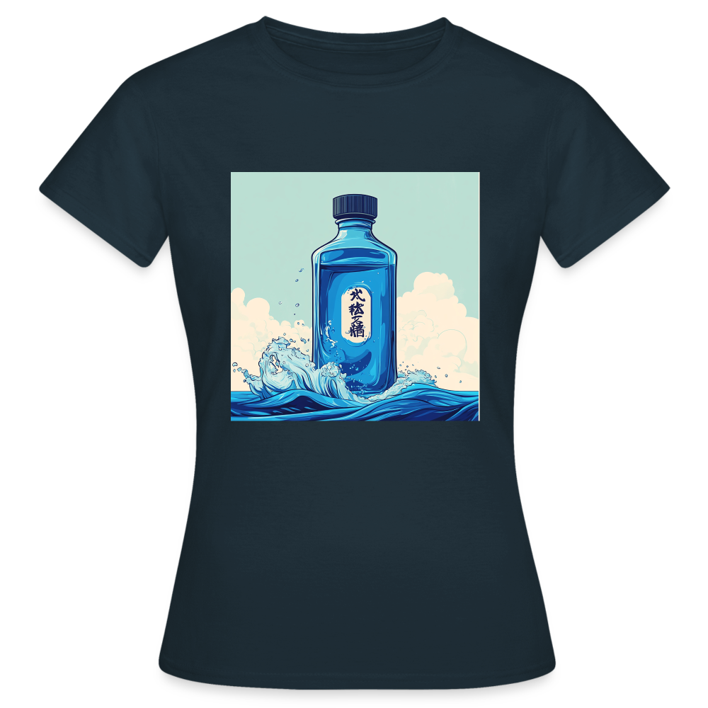 I Blått och Tystnad, T-shirt dam - marinblå