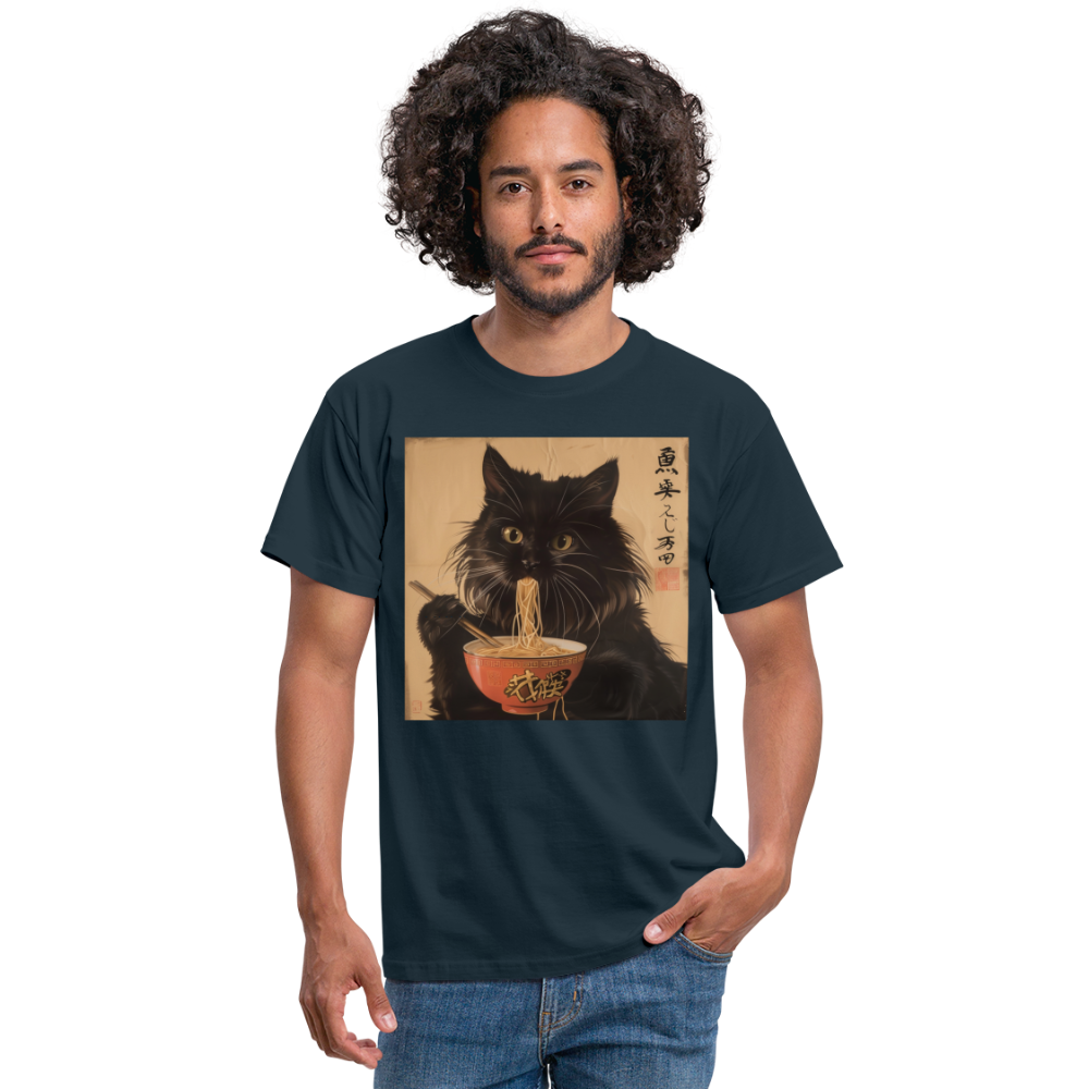 Kejsarens Katt och Ramens Hemlighet, T-shirt herr - marinblå