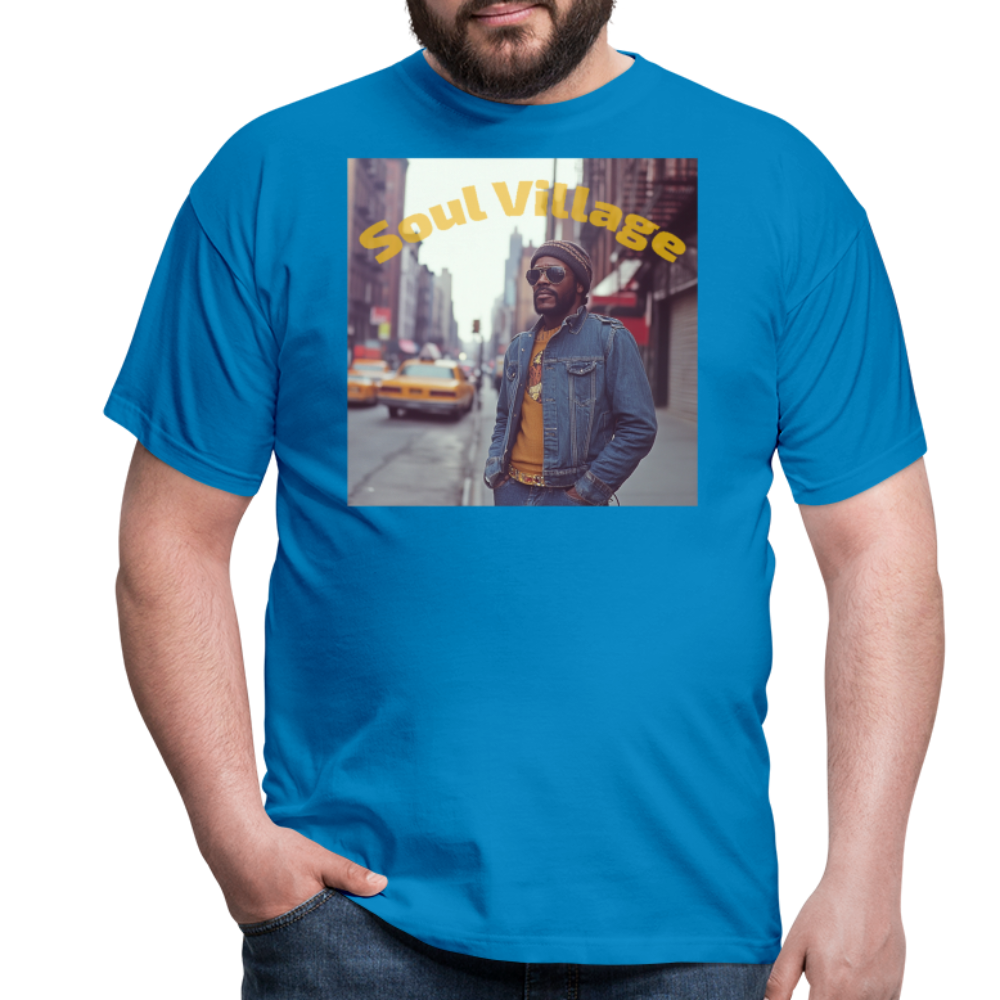 Soul Village, T-shirt herr - kungsblå