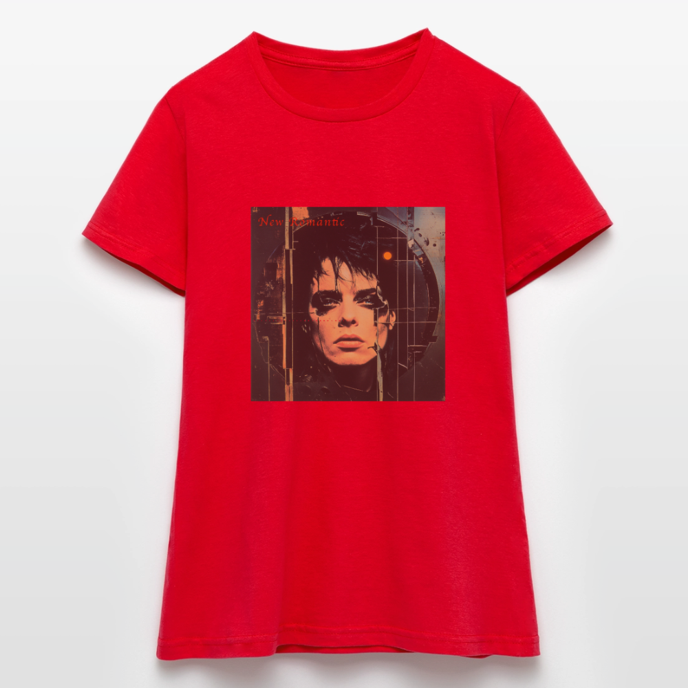 New Romance, T-shirt dam - röd