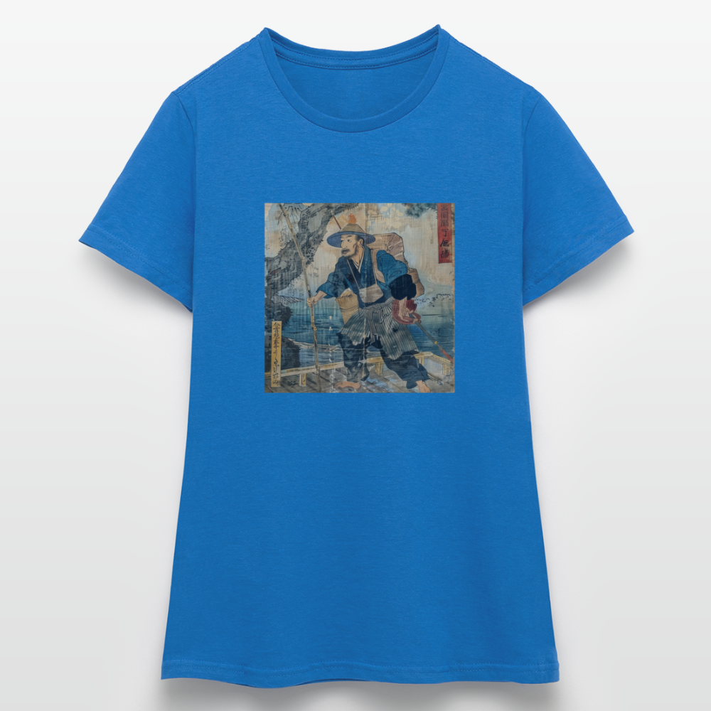 Fiskaren som bytte karriär, T-shirt dam - royalblå