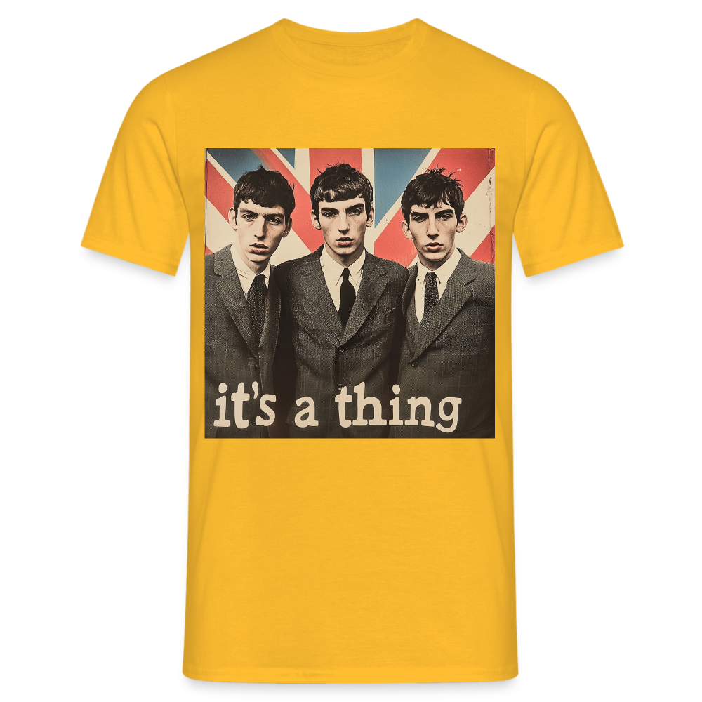 British, Bold & Unapologetic, T-shirt herr - gul