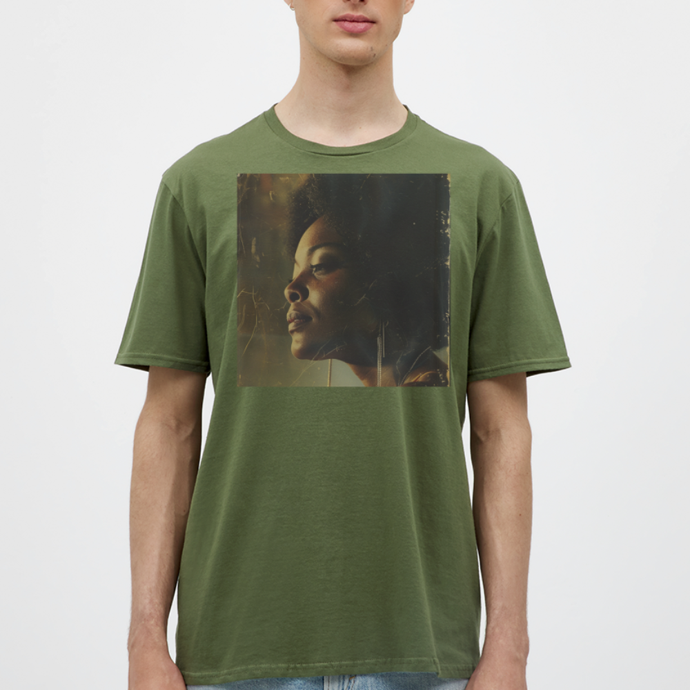 Echoes of Blue, T-shirt herr - Militärgrön