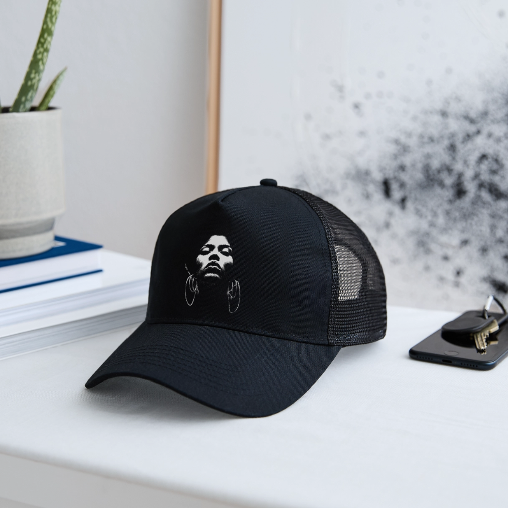 Beat Goddess, Trucker Cap - svart/svart