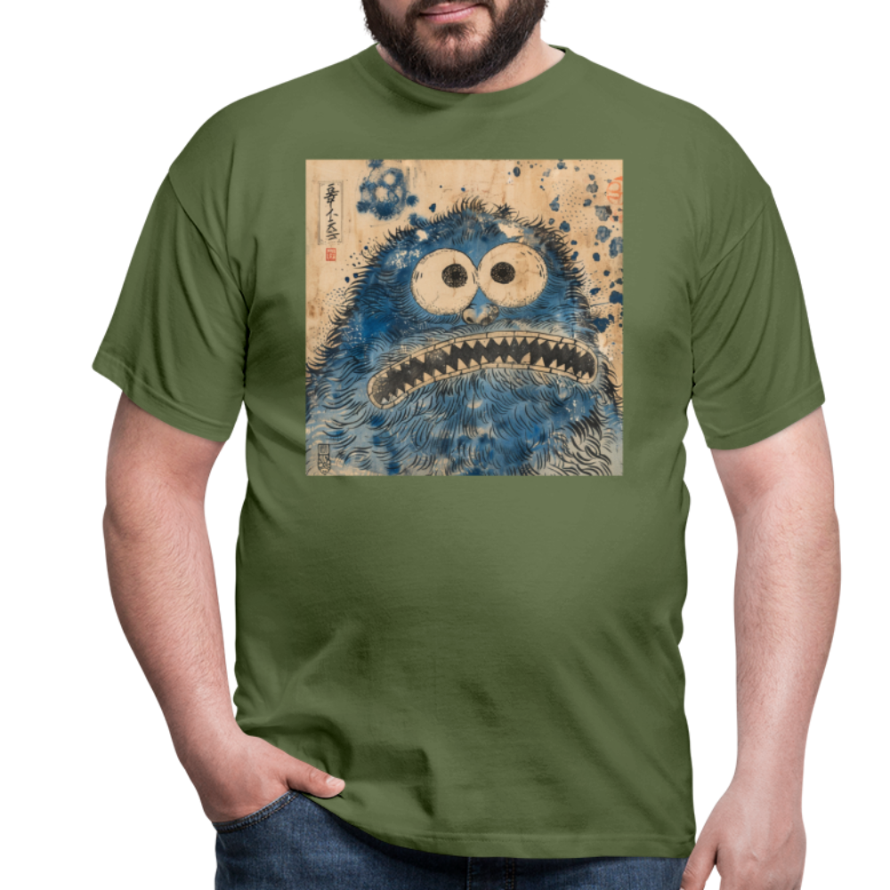 Uramiko ramlar i floden, T-shirt herr - Militärgrön